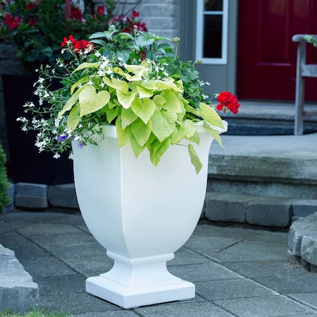 Mayne Augusta 26" Tall Planter - White 5894-W